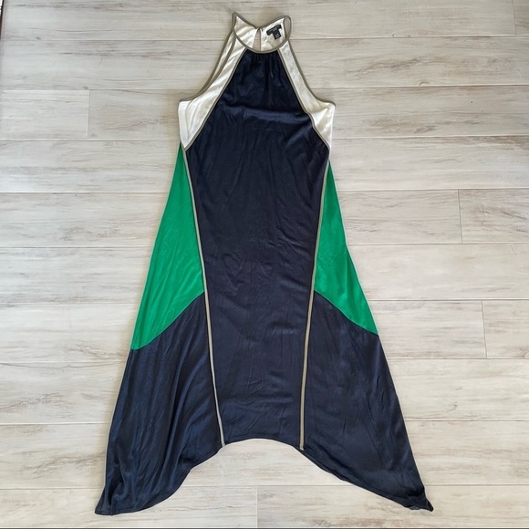 Ann Taylor Dresses & Skirts - Ann Taylor Colorblock Halter Hi-Low Midi Dress